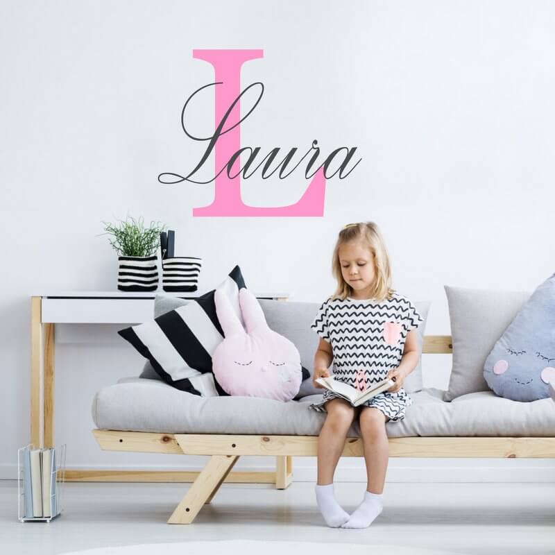 Wall Stickers - Namn med initial